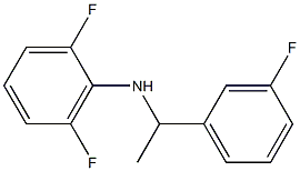 2,6-difluoro-N-[1-(3-fluorophenyl)ethyl]aniline 结构式