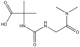 2-[({[2-(dimethylamino)-2-oxoethyl]amino}carbonyl)amino]-2-methylpropanoic acid 结构式