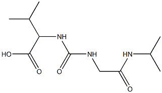 2-[({[2-(isopropylamino)-2-oxoethyl]amino}carbonyl)amino]-3-methylbutanoic acid 结构式