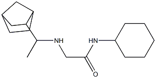 2-[(1-{bicyclo[2.2.1]heptan-2-yl}ethyl)amino]-N-cyclohexylacetamide 结构式