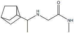 2-[(1-{bicyclo[2.2.1]heptan-2-yl}ethyl)amino]-N-methylacetamide 结构式
