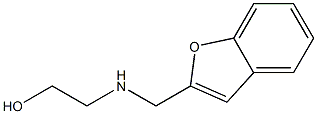 2-[(1-benzofuran-2-ylmethyl)amino]ethan-1-ol 结构式