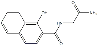 2-[(1-hydroxynaphthalen-2-yl)formamido]acetamide 结构式