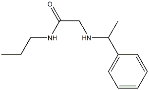 2-[(1-phenylethyl)amino]-N-propylacetamide 结构式