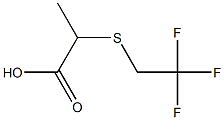 2-[(2,2,2-trifluoroethyl)thio]propanoic acid 结构式