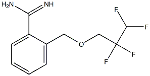 2-[(2,2,3,3-tetrafluoropropoxy)methyl]benzene-1-carboximidamide 结构式