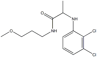 2-[(2,3-dichlorophenyl)amino]-N-(3-methoxypropyl)propanamide 结构式