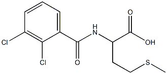 2-[(2,3-dichlorophenyl)formamido]-4-(methylsulfanyl)butanoic acid 结构式
