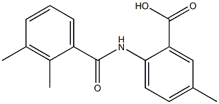 2-[(2,3-dimethylbenzene)amido]-5-methylbenzoic acid 结构式