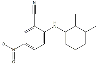 2-[(2,3-dimethylcyclohexyl)amino]-5-nitrobenzonitrile 结构式