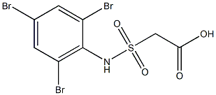 2-[(2,4,6-tribromophenyl)sulfamoyl]acetic acid 结构式