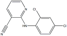 2-[(2,4-dichlorophenyl)amino]pyridine-3-carbonitrile 结构式
