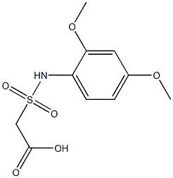 2-[(2,4-dimethoxyphenyl)sulfamoyl]acetic acid 结构式