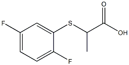 2-[(2,5-difluorophenyl)thio]propanoic acid 结构式