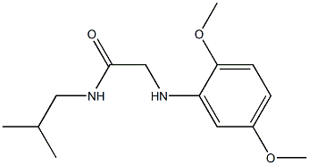 2-[(2,5-dimethoxyphenyl)amino]-N-(2-methylpropyl)acetamide 结构式