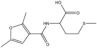 2-[(2,5-dimethyl-3-furoyl)amino]-4-(methylthio)butanoic acid 结构式