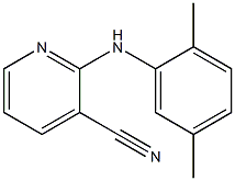 2-[(2,5-dimethylphenyl)amino]pyridine-3-carbonitrile 结构式