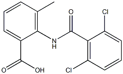 2-[(2,6-dichlorobenzene)amido]-3-methylbenzoic acid 结构式