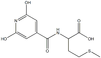 2-[(2,6-dihydroxyisonicotinoyl)amino]-4-(methylthio)butanoic acid 结构式