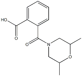2-[(2,6-dimethylmorpholin-4-yl)carbonyl]benzoic acid 结构式