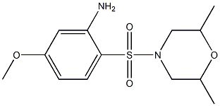 2-[(2,6-dimethylmorpholine-4-)sulfonyl]-5-methoxyaniline 结构式