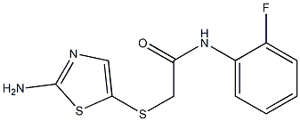 2-[(2-amino-1,3-thiazol-5-yl)thio]-N-(2-fluorophenyl)acetamide 结构式