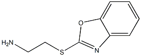 2-[(2-aminoethyl)sulfanyl]-1,3-benzoxazole 结构式