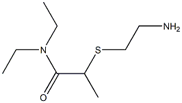 2-[(2-aminoethyl)sulfanyl]-N,N-diethylpropanamide 结构式