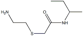 2-[(2-aminoethyl)thio]-N-(sec-butyl)acetamide 结构式