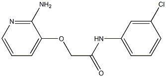 2-[(2-aminopyridin-3-yl)oxy]-N-(3-chlorophenyl)acetamide 结构式