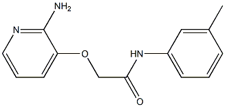 2-[(2-aminopyridin-3-yl)oxy]-N-(3-methylphenyl)acetamide 结构式