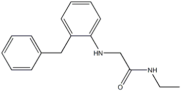 2-[(2-benzylphenyl)amino]-N-ethylacetamide 结构式