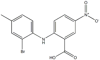 2-[(2-bromo-4-methylphenyl)amino]-5-nitrobenzoic acid 结构式
