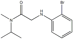 2-[(2-bromophenyl)amino]-N-methyl-N-(propan-2-yl)acetamide 结构式