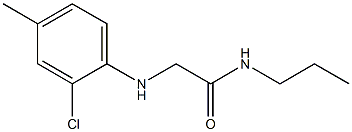 2-[(2-chloro-4-methylphenyl)amino]-N-propylacetamide 结构式