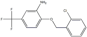 2-[(2-chlorophenyl)methoxy]-5-(trifluoromethyl)aniline 结构式