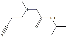 2-[(2-cyanoethyl)(methyl)amino]-N-(propan-2-yl)acetamide 结构式