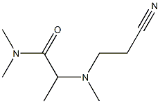 2-[(2-cyanoethyl)(methyl)amino]-N,N-dimethylpropanamide 结构式