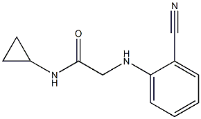 2-[(2-cyanophenyl)amino]-N-cyclopropylacetamide 结构式