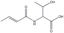 2-[(2E)-but-2-enoylamino]-3-hydroxybutanoic acid 结构式