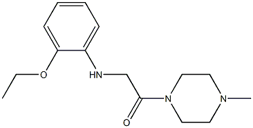 2-[(2-ethoxyphenyl)amino]-1-(4-methylpiperazin-1-yl)ethan-1-one 结构式