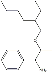 2-[(2-ethylhexyl)oxy]-1-phenylpropan-1-amine 结构式