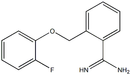 2-[(2-fluorophenoxy)methyl]benzenecarboximidamide 结构式