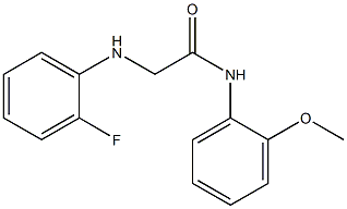 2-[(2-fluorophenyl)amino]-N-(2-methoxyphenyl)acetamide 结构式