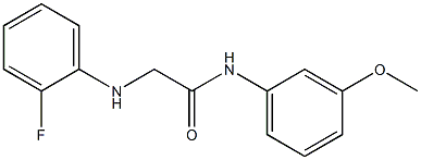 2-[(2-fluorophenyl)amino]-N-(3-methoxyphenyl)acetamide 结构式