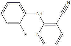 2-[(2-fluorophenyl)amino]nicotinonitrile 结构式