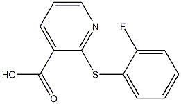 2-[(2-fluorophenyl)sulfanyl]pyridine-3-carboxylic acid 结构式