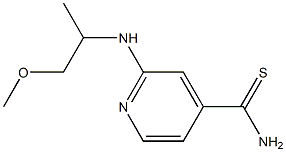 2-[(2-methoxy-1-methylethyl)amino]pyridine-4-carbothioamide 结构式