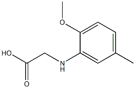 2-[(2-methoxy-5-methylphenyl)amino]acetic acid 结构式