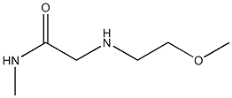 2-[(2-methoxyethyl)amino]-N-methylacetamide 结构式